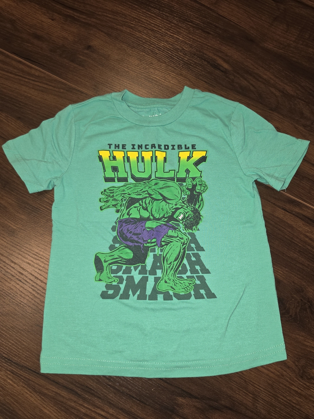 jumping beans Teal Hulk Graphic Tee with Purple Shorts